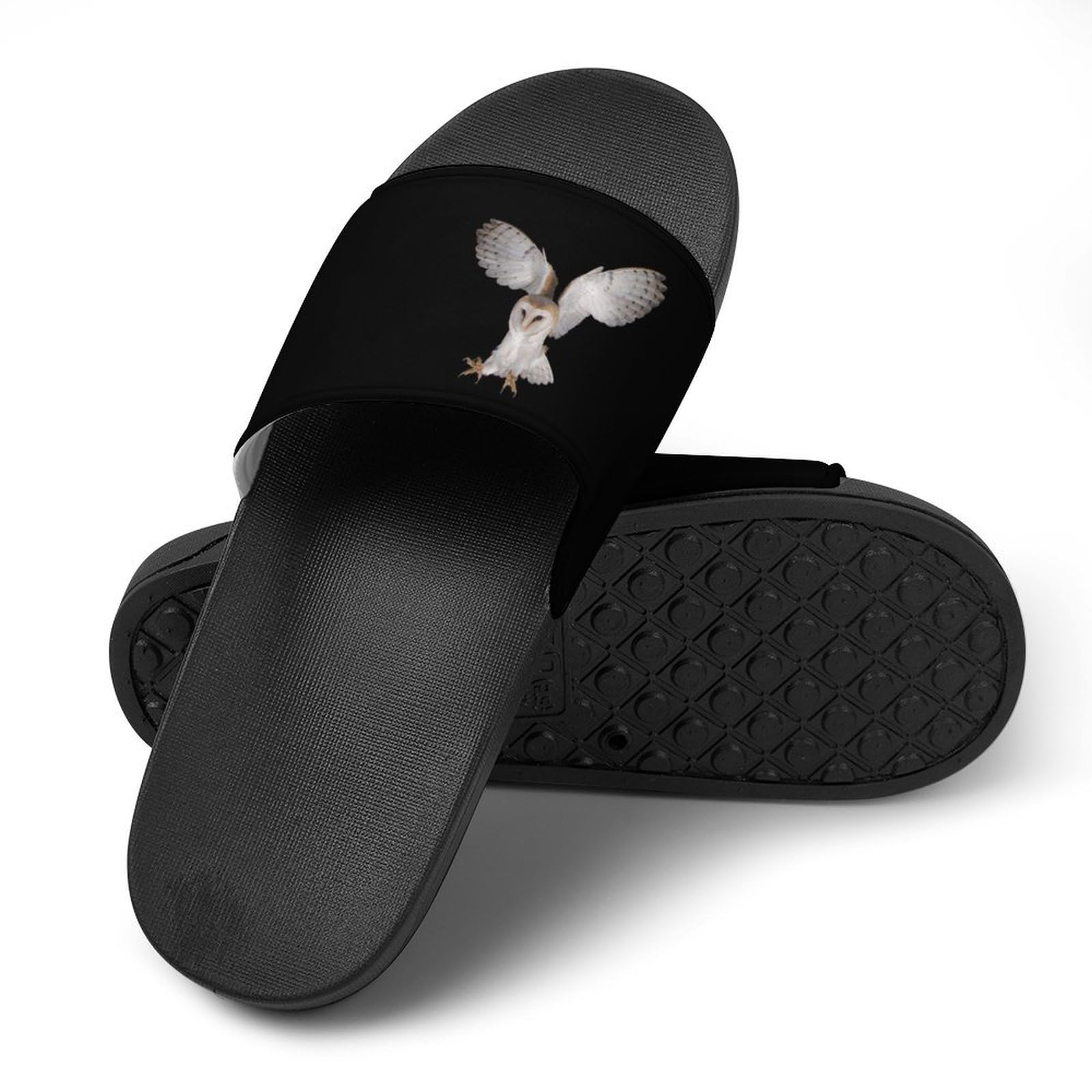 Pantofole da doccia, a forma di gufo, per uomo e donna, antiscivolo