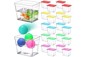 Versatile Fish Bowls: 20-Pack Plastic Fishbowls for Festive Occasions