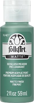 FolkArt Acrylic Craft Paint, Lush Meadow 2 fl oz Premium Matte Finish Paint, Perfect For Easy To Apply DIY Arts And Crafts, 36256