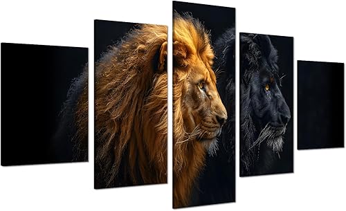 Miniatura 84 de 5 piezas de pintura sobre lienzo ardiente de fénix dibujado en estilo heráldico fuego fénix arte de pared vintage impresiones obras de arte arte