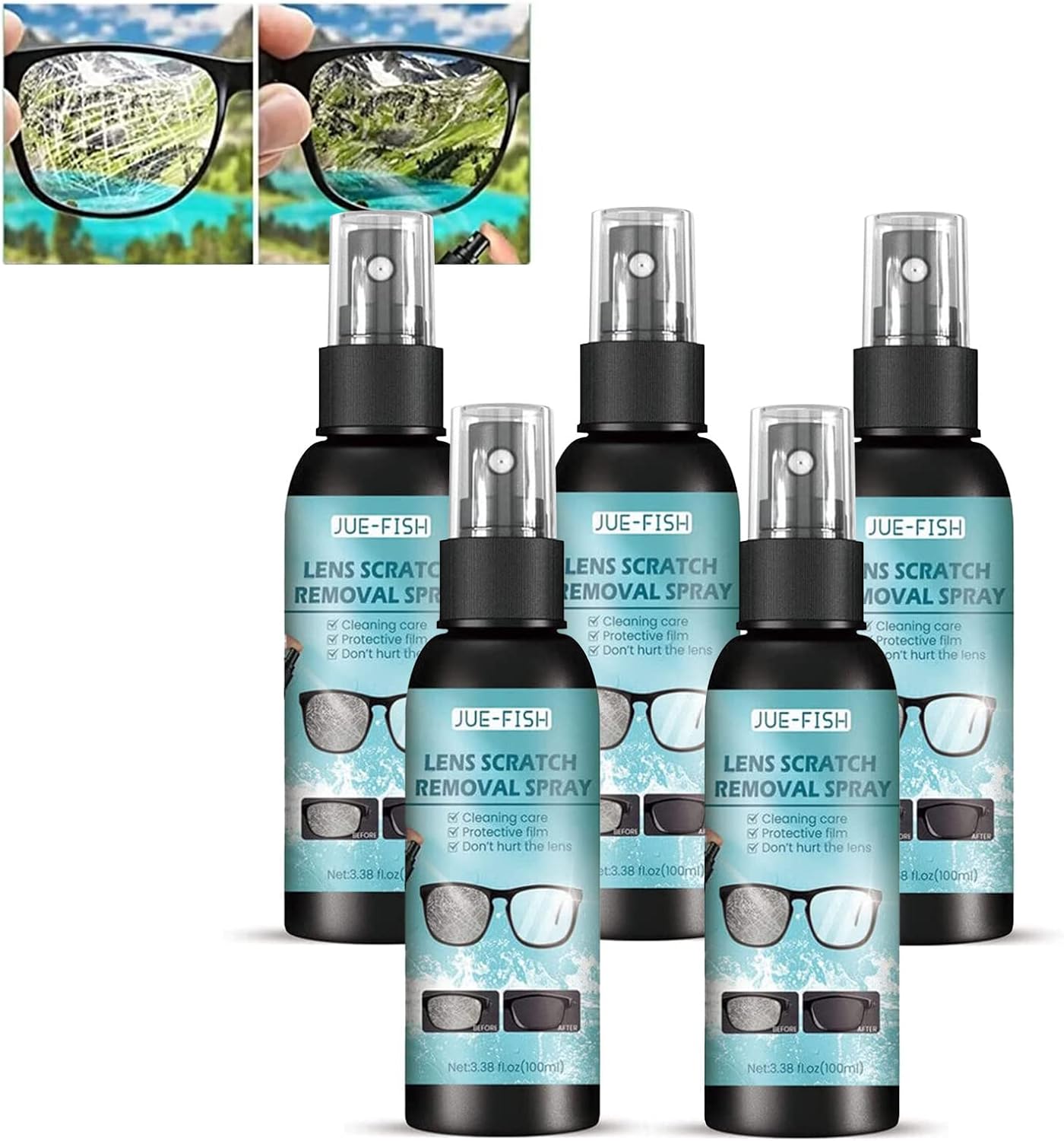 Apcvm 2023 New Lens Scratch Remover,5PC Repair Lens Glass