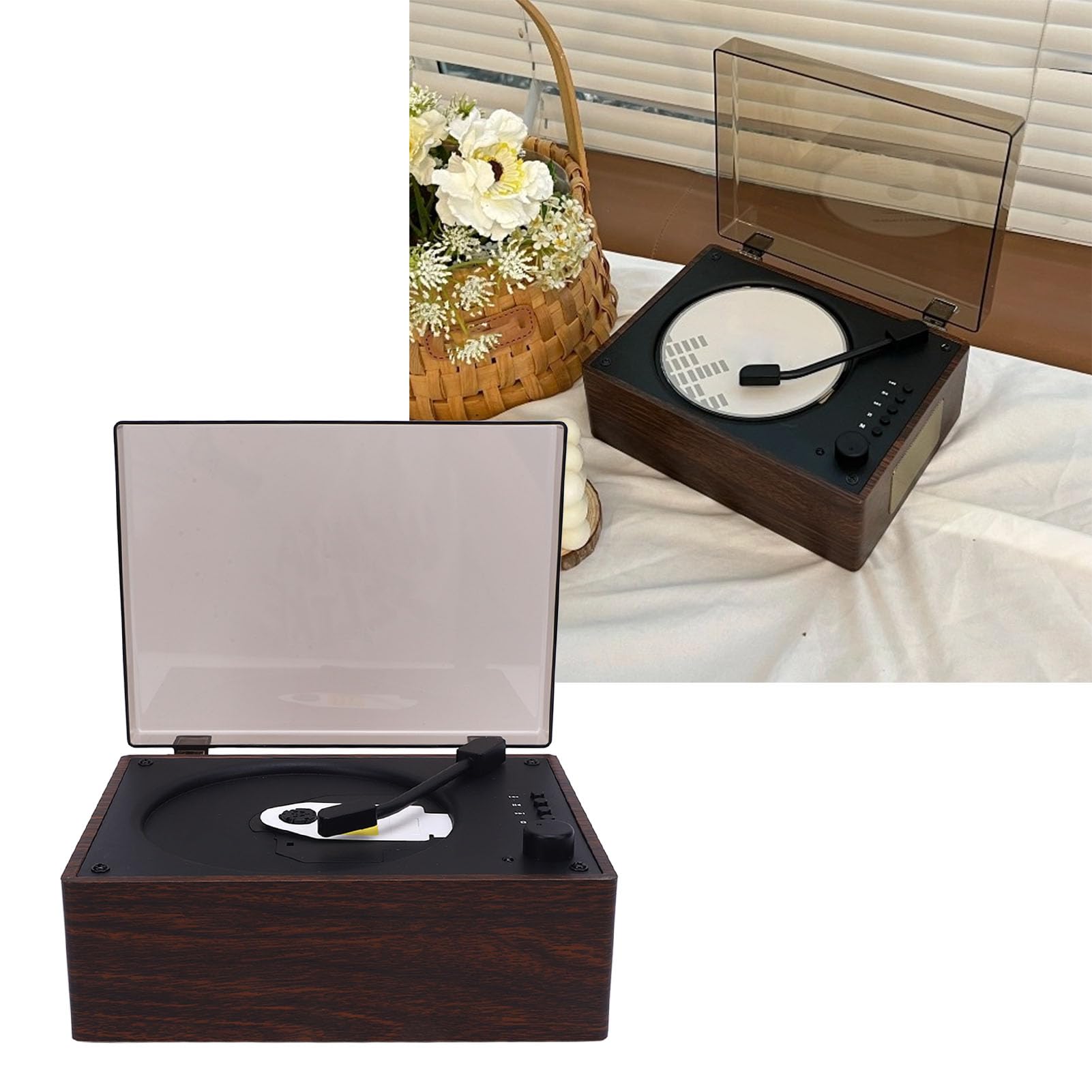Fabater Reproductor de CD Portátil con Bluetooth 5.0 y Control Remoto para Disfrutar de la Música (1)