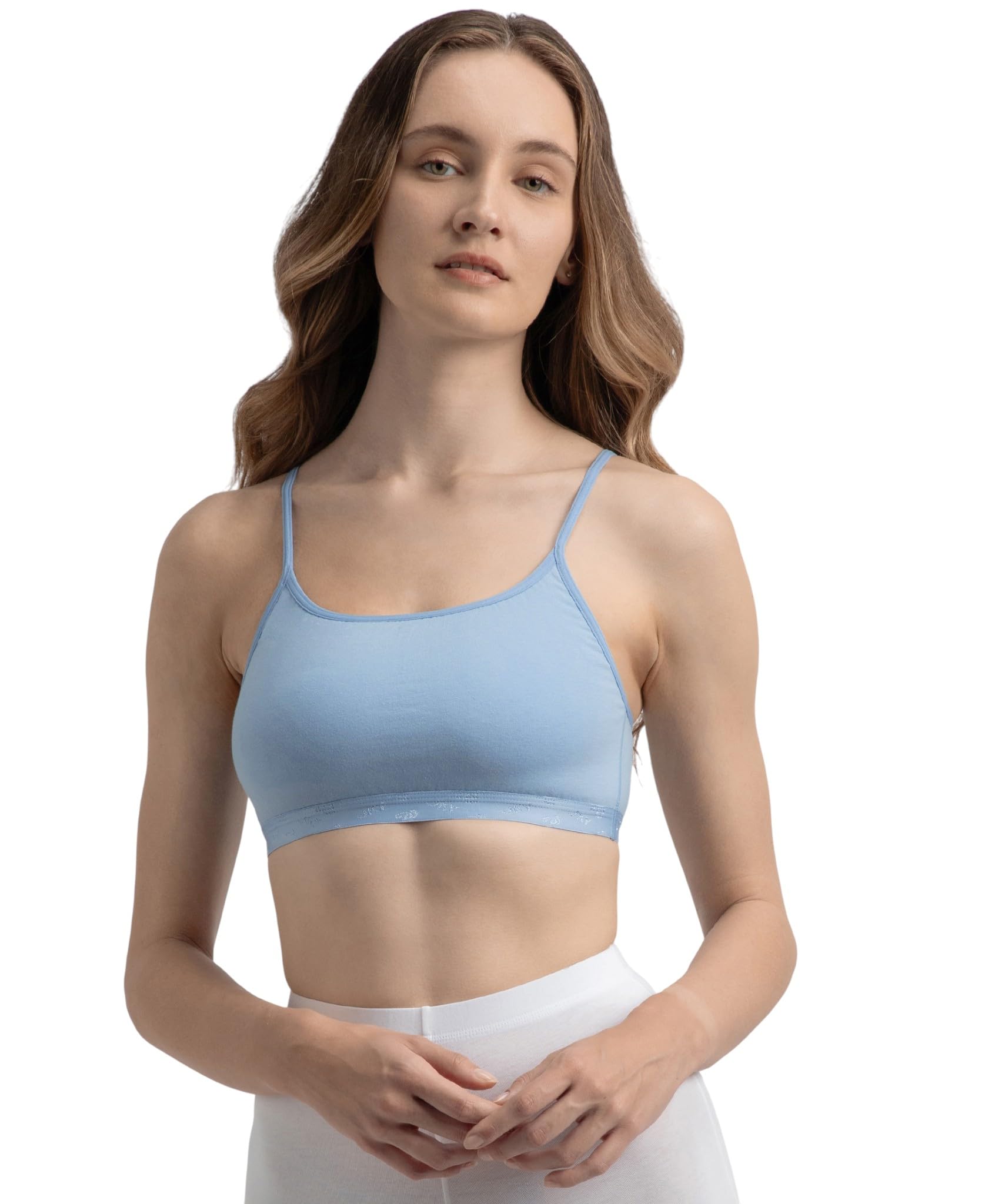 jockey 1351 Women's Super Combed Cotton Elastane Stretch Multiway Styled Crop Top with Adjustable Straps and Stay Fresh Treatment, Full-Coverage Bra-picture-39