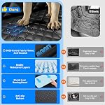 Dog Car Seat Cover for Back Seat with Hard Bottom,Waterproof Back Seat Extender for Dogs,Dog Hammock Dogs Bed for Cars, SUVs,Pet Seat Cover for Back Seat Holds 400lbs with Mesh Window & Pocket