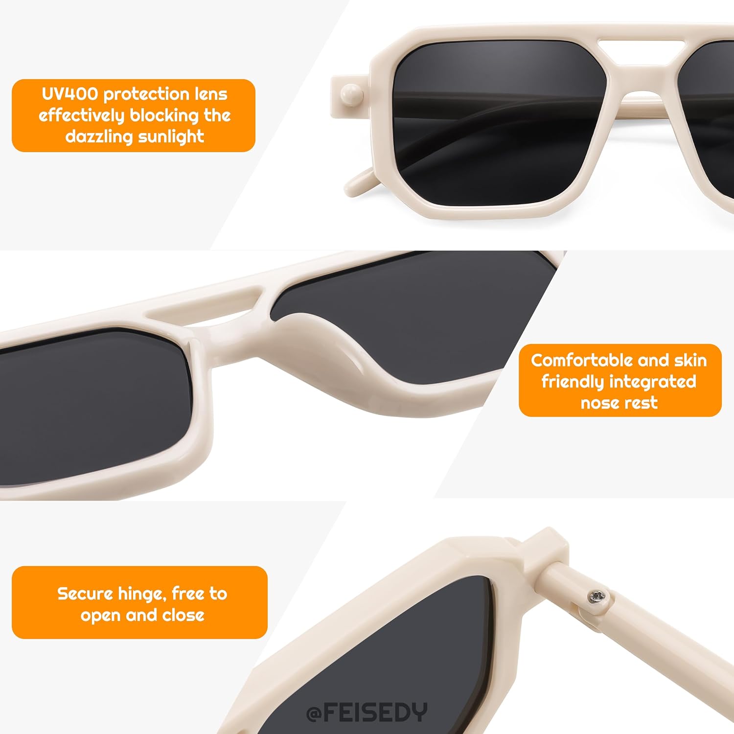 FEISEDY Toddler Aviator Polarized Sunglasses Flexible Frame Cute Baby Boys Girls Age 0-6 Rubber Outdoor B2789