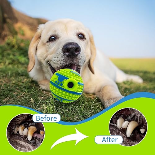 Miniatura 7 de Pelota para perros con pinchos de 2.75 pulgadas, bola de risita para perros pequeños, juguetes interactivos, chirriante, divertido sonido de risa,