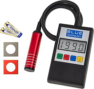 MGR-11-S-AL Coating Thickness Meter Paint Tester Paint Coating Meter (Steel & aluminum) Made in EU,Black,11cm x 6,5cm x 2,8cm