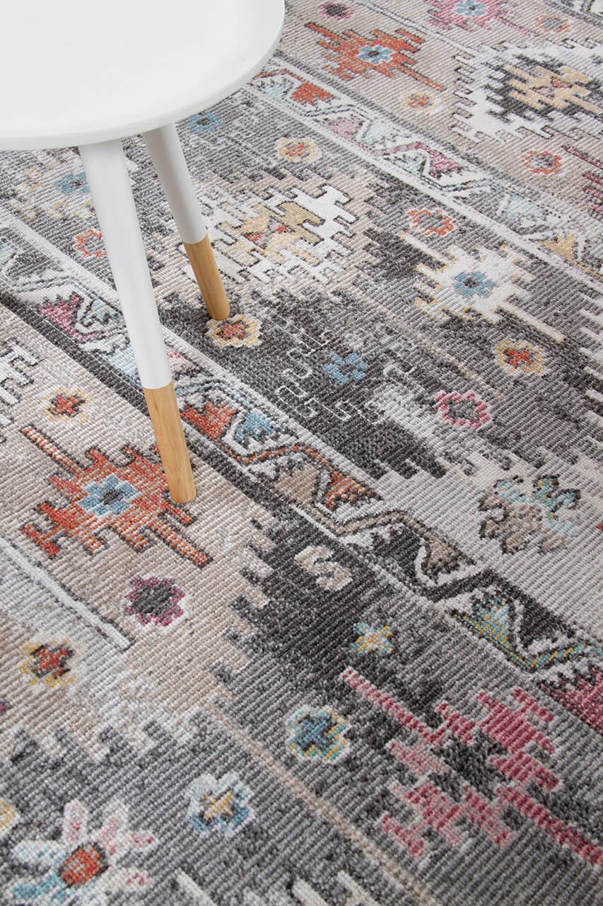 Tapis de passage Galleriafarah1970 Maggio B Silver pour entrée 180x60