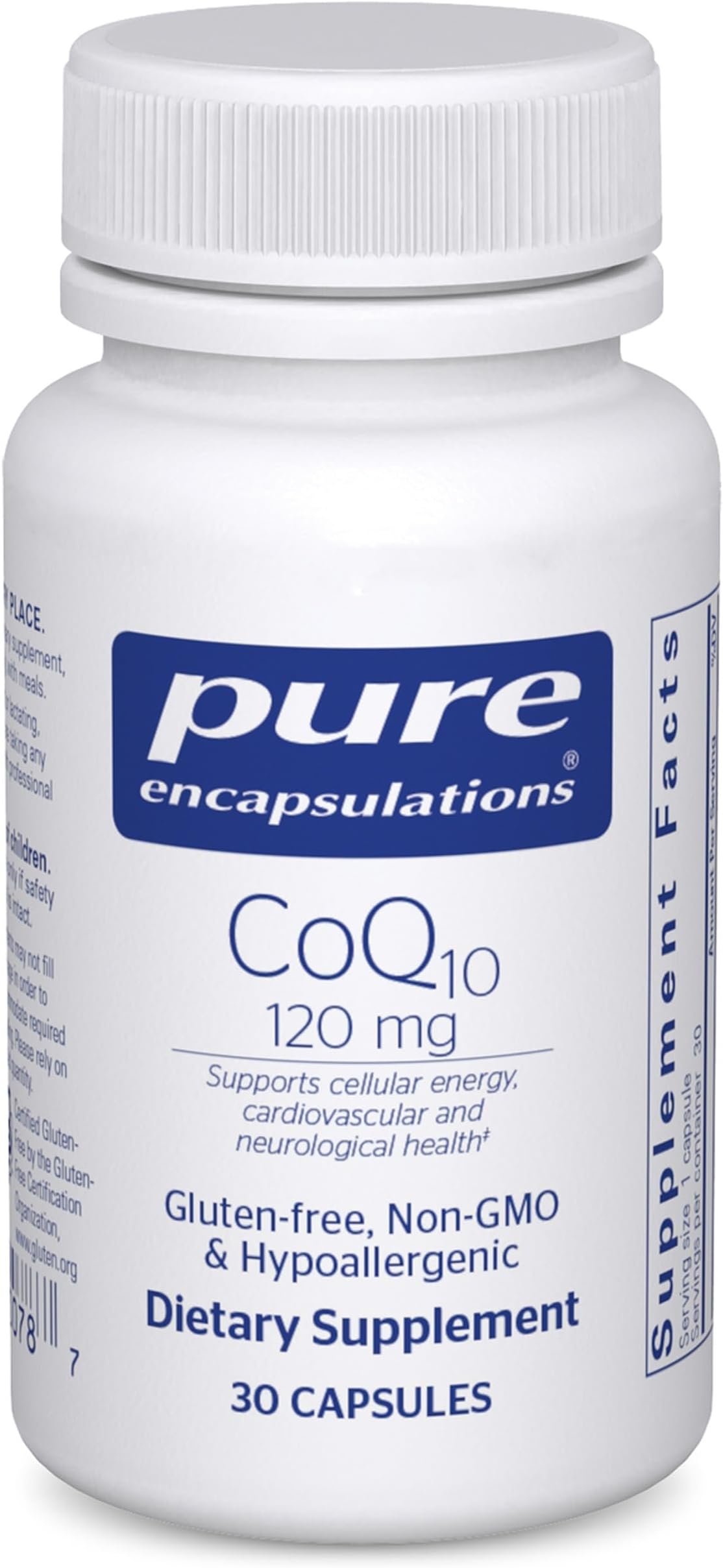 CoQ10 120 mg - Coenzyme Q10 Supplement for Heart Health, Energy, Antioxidants, Brain & Memory Health - Cellular Health, Cognition & Cardiovascular Support* - 30 Capsules