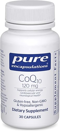 Miniatura 8 de Pure Encapsulations CoQ10 120 mg  Suplemento de coenzima Q10 para energía antioxidantes salud cerebral y celular cognición y apoyo cardiovascular