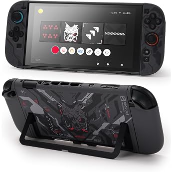 GeekShare Protective Case for Switch 2 2025 Switch 2 Case Dockable Shell Compatible with Switch 2 Scratch-Resistant Shockproof Cyber-Mech