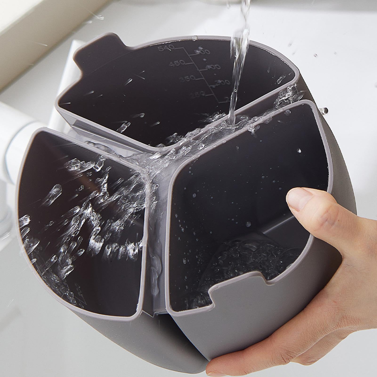 Revestimiento de silicona para cacerola – Divisor triple de cocción lenta de 3 compartimentos, inserto duradero apto para lavavajillas | Separador de partición de cocina Flexible apto para horno para