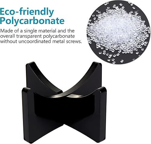 Miniatura 3 de Soportes de béisbol acrílicos para exhibición de recuerdos de bola, exhibición de softbol, estante de exhibición de tenis (1.97 x 1.1 pulgadas,