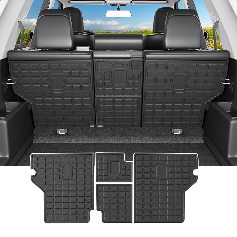 Protetor de encosto do banco traseiro em TPE powoq para Toyota 4Runner 2010 a 2024, modelos de 5 lugares