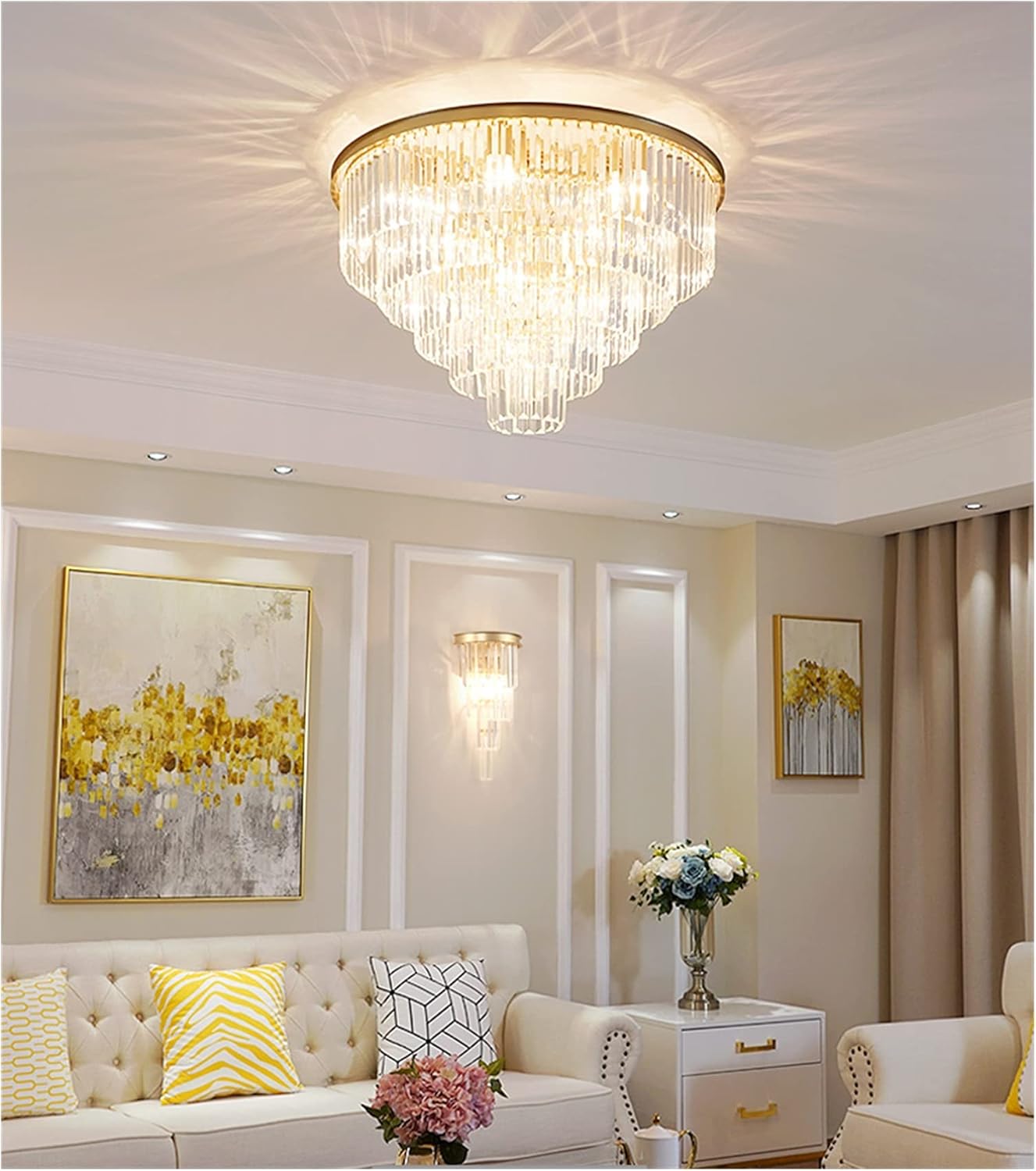 ウォールランプ、モダンなクリスタルウォールランプ燭台LED屋内照明