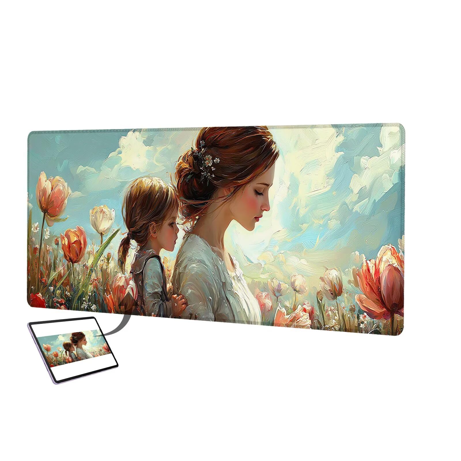 Niestandardowa podkładka pod mysz ze zdjęciem, 1200 x 600 mm wodoodporna niestandardowa podkładka pod mysz do gier, pod biurko z antypoślizgową podstawą, dodaj zdjęcia, pomysł na prezent dla graczy,