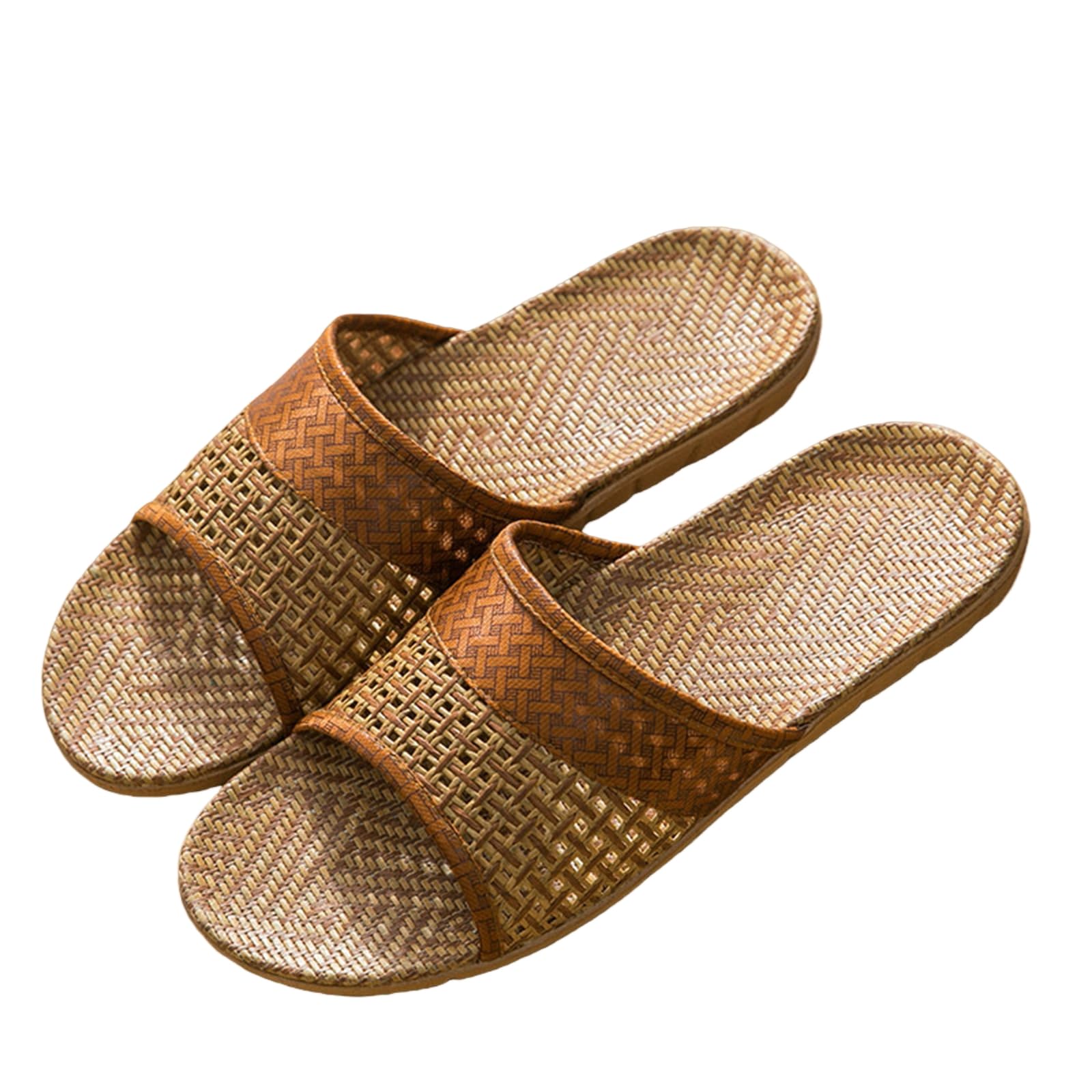 Tongs Homme Tissés chocolat, l'élégance des slide pantoufles