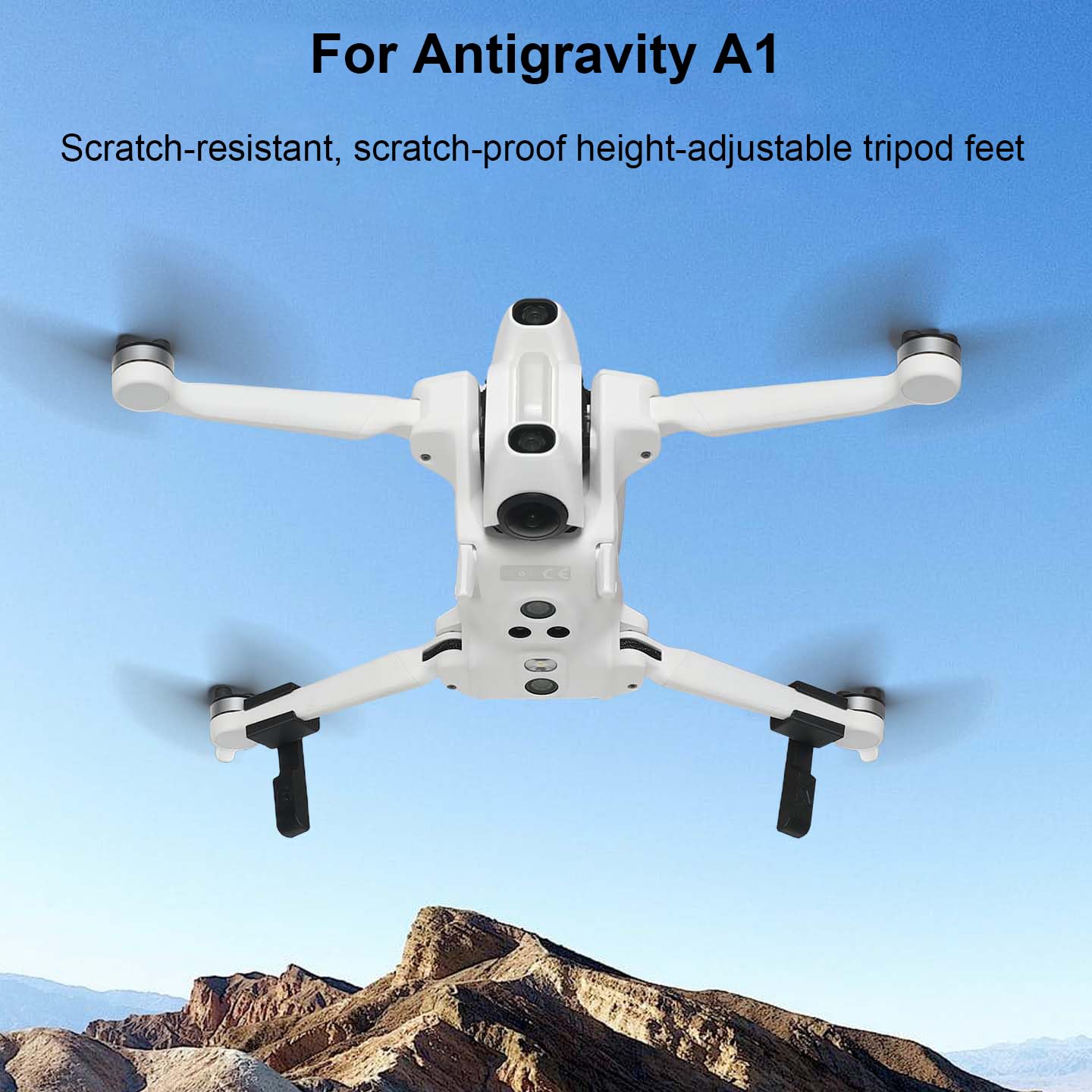 Tren De Aterrizaje Elevado De 3 Cm Para Dron Antigravity A1 – Patas De Trípode Con Protección De Cardán Y Plegado Fácil Para Almacenamiento