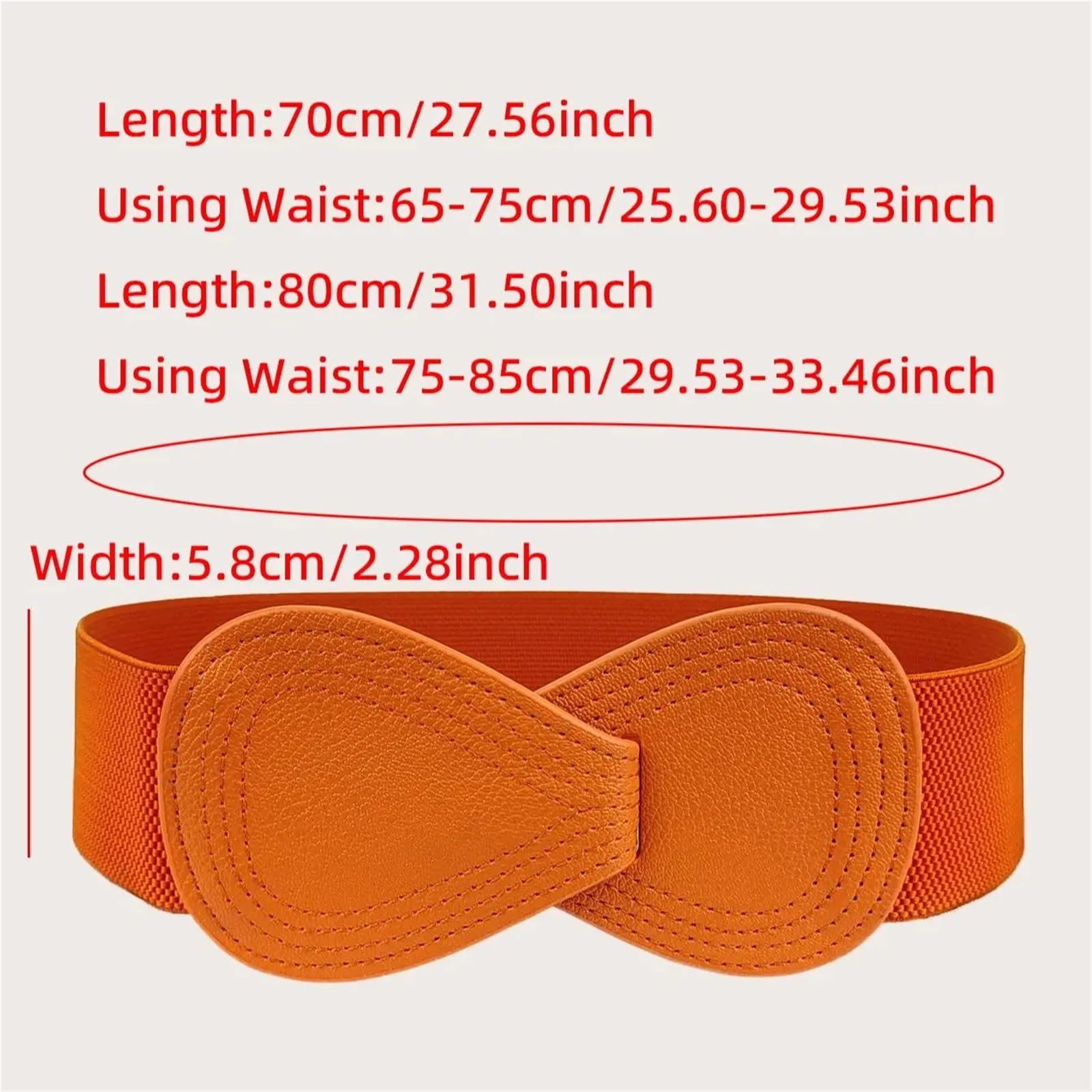 Ceinture élastique for femme, accessoire de mode for les trajets quotidiens, cache-taille Pour Femmes