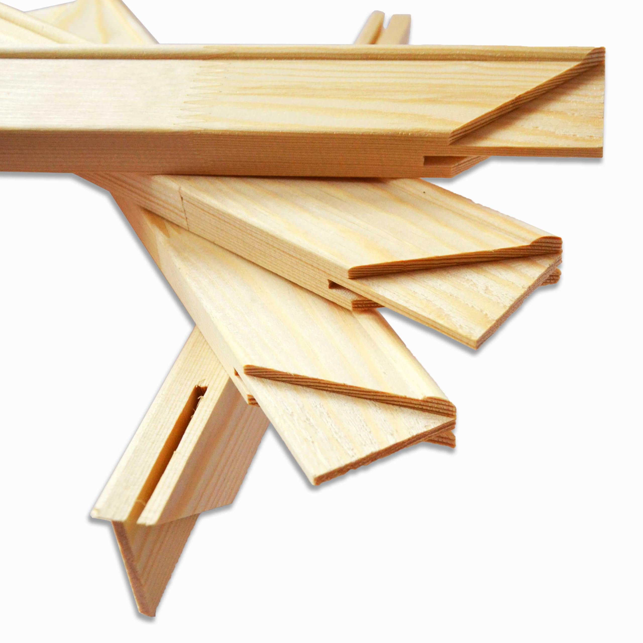 Telaio In Legno A Listelli Per Tele Da Pittura – Modello Classico, Profilo 4,5x1,8 Cm, 60 Cm - 2