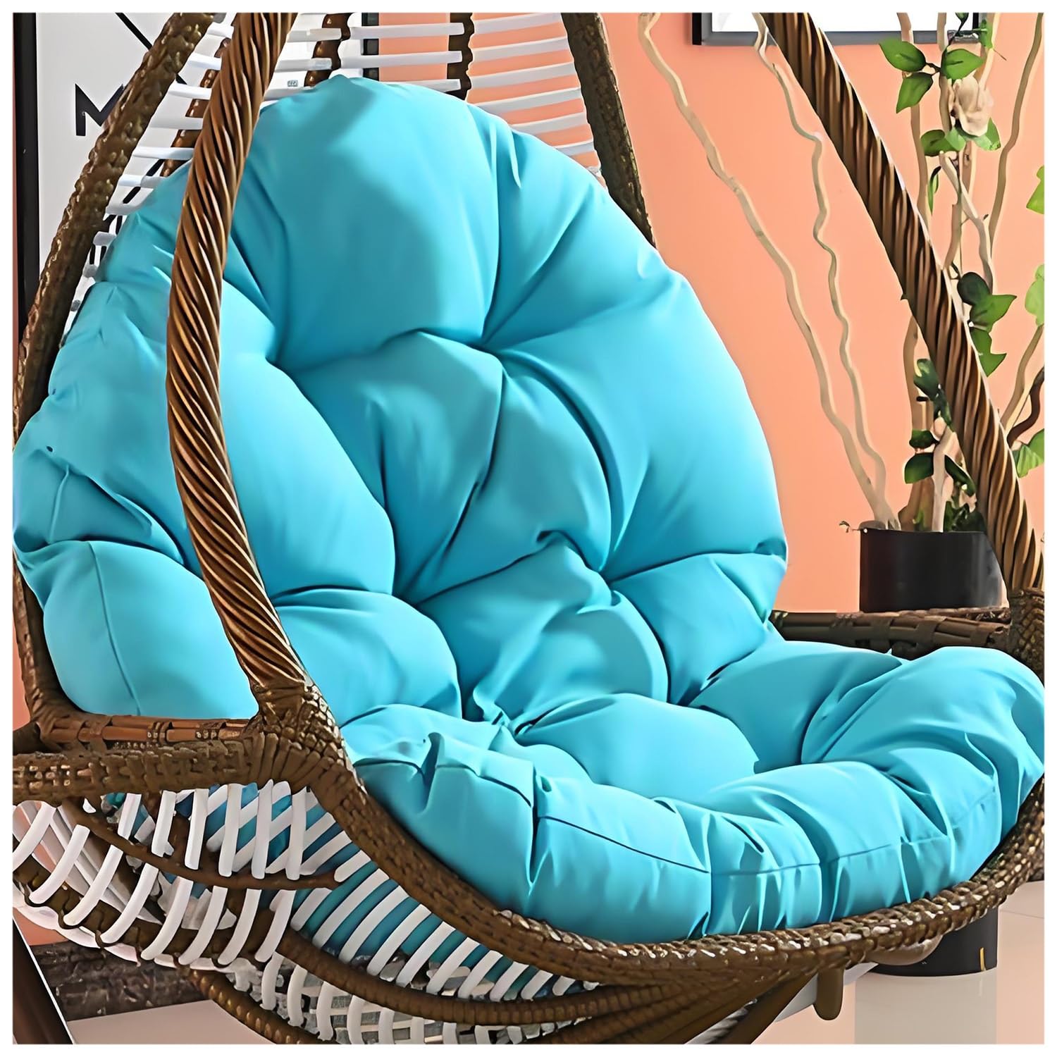 Coussin de rechange épais pour chaise suspendue coton PP imperméable et doux