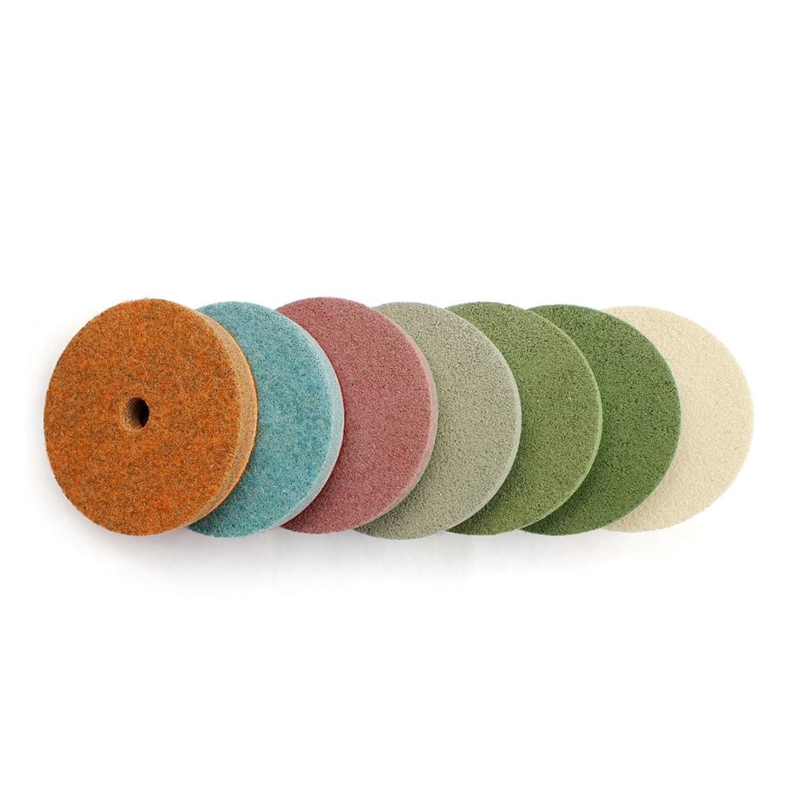 Mola lucidante per smerigliatrice da banco, 4 pollici 7 pezzi/set spugna marmo 100 mm spugne diamantate for lucidatura a umido utilizzando pietra lucida granito