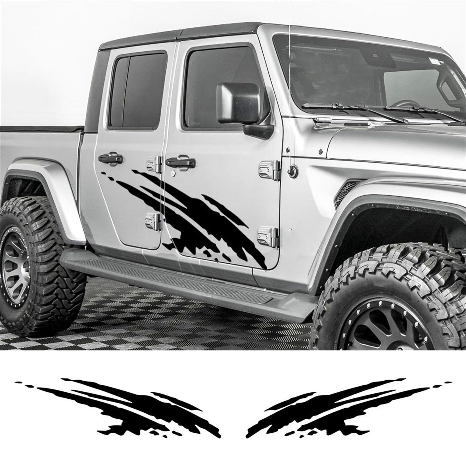 Naklejka samochodowa Osłona na nadwozie Zderzak Sportowa Odznaka Naklejka Drzwi Boczne Naklejki Pickup Decor Naklejki Ciężarówka Grafika Splash Pokrowiec na samochód Auto Tuning Winylowe Naklejki