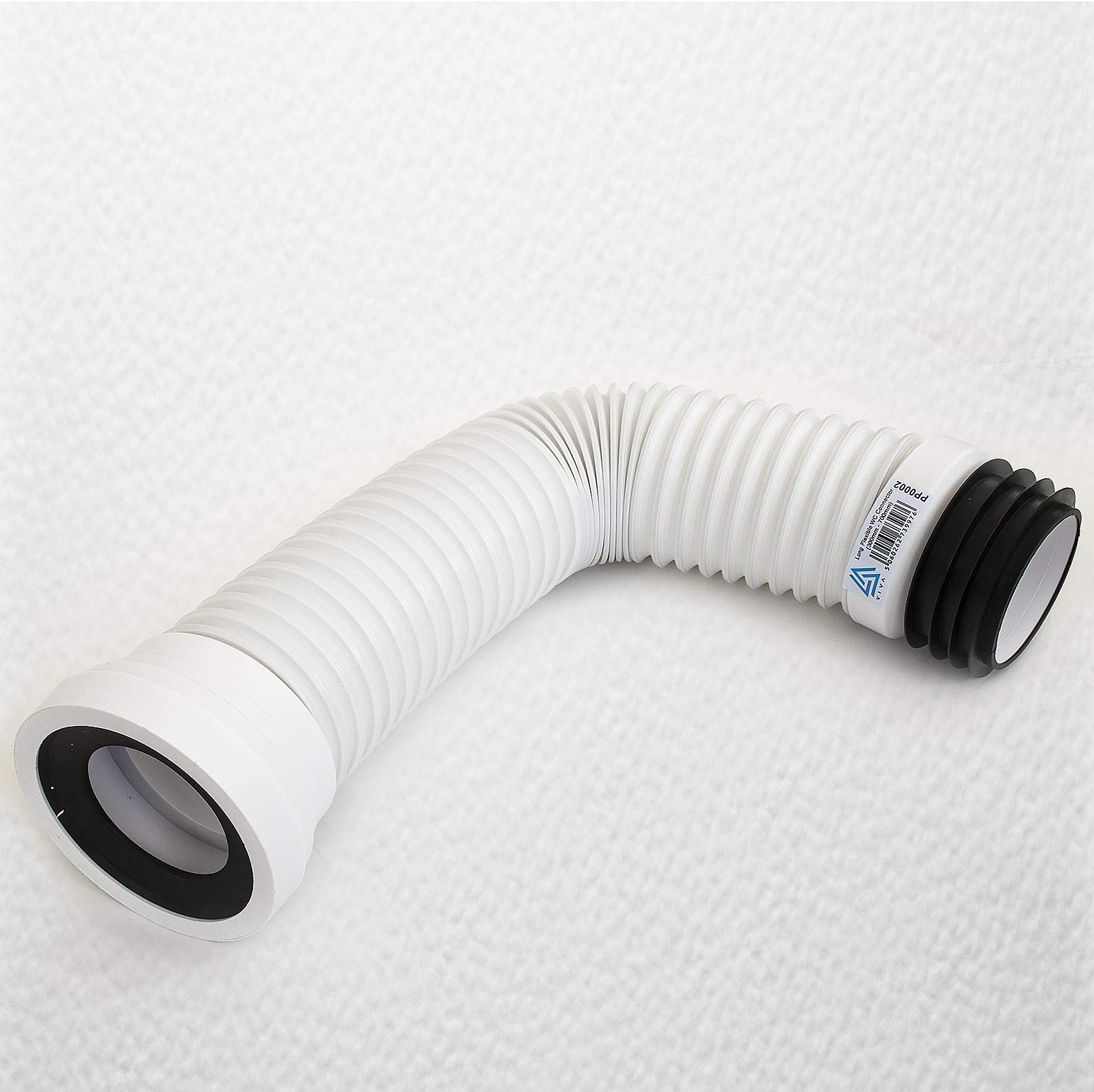 E-PLUMB VIVA Long Flexible Connector Back To Wall Close Coupled Pan WC Toilet Waste 300-700mm