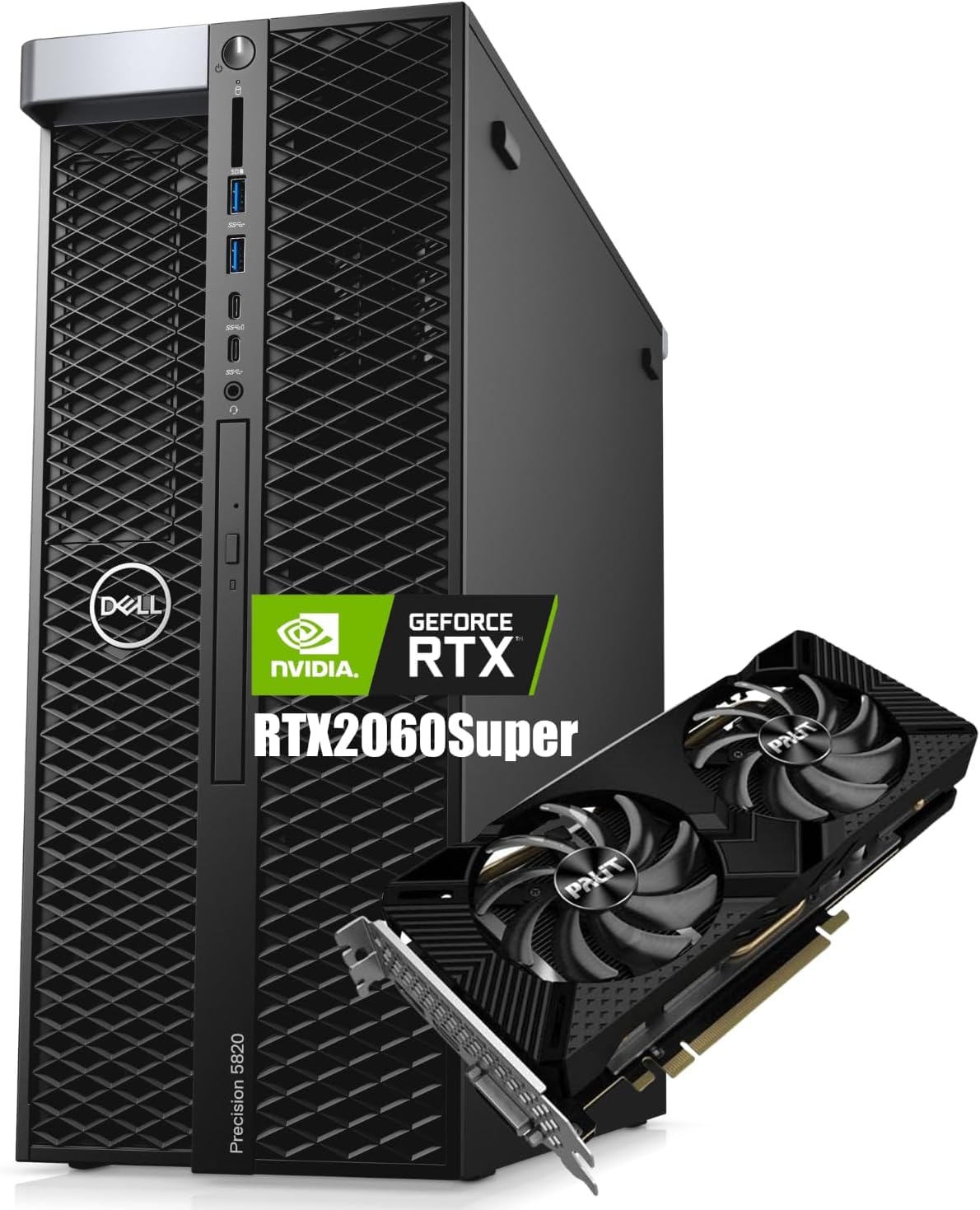 ワークステーション DELL Precision 5820 XEON W-2123 デスクトップDELL Precision 5820 Tower Xeon W-2104 3.20GHz