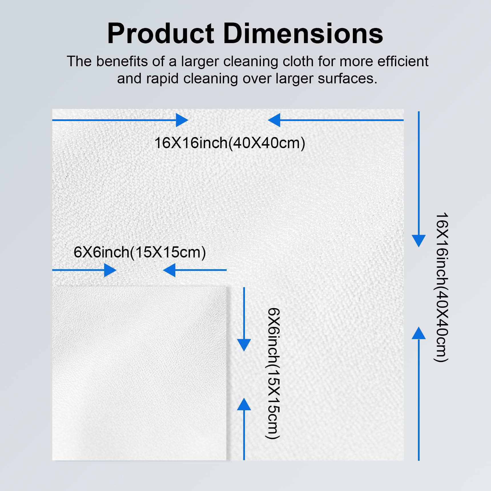 Selens Mikrofaser Tücher 4 Stück - 40,6x40,6cm Für Bildschirme & Brillen