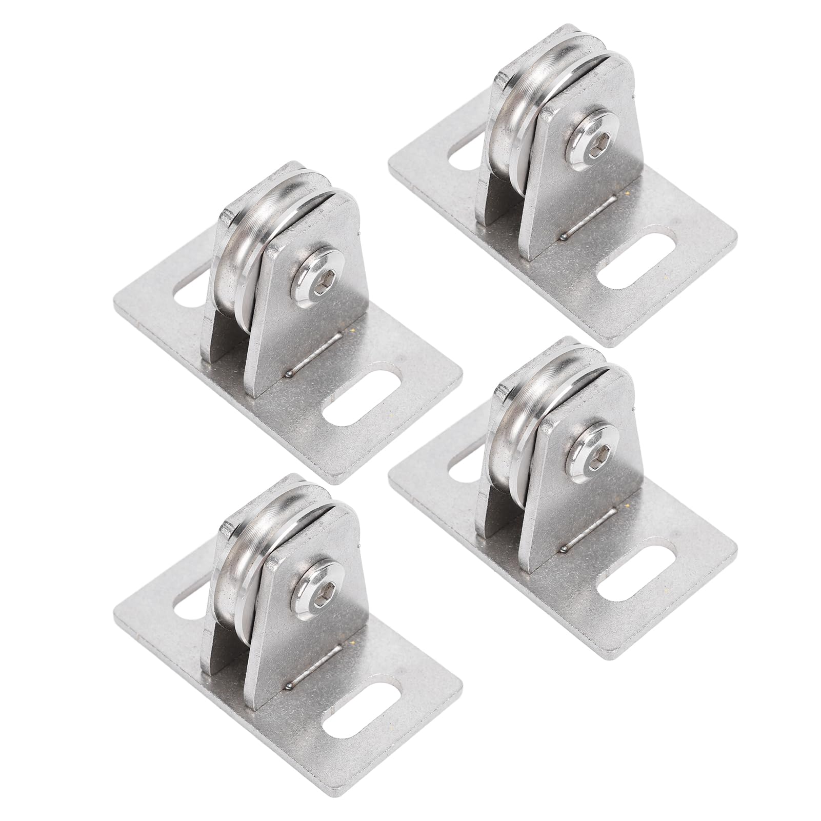 Poulie Fixe en Acier au Carbone, Bloc de Poulie Simple, Charge de 330 Lb, Double Roulements, Rotation Silencieuse, de Levage Murale pour la Maison, le Fitness, la Salle de Sport, la Traction