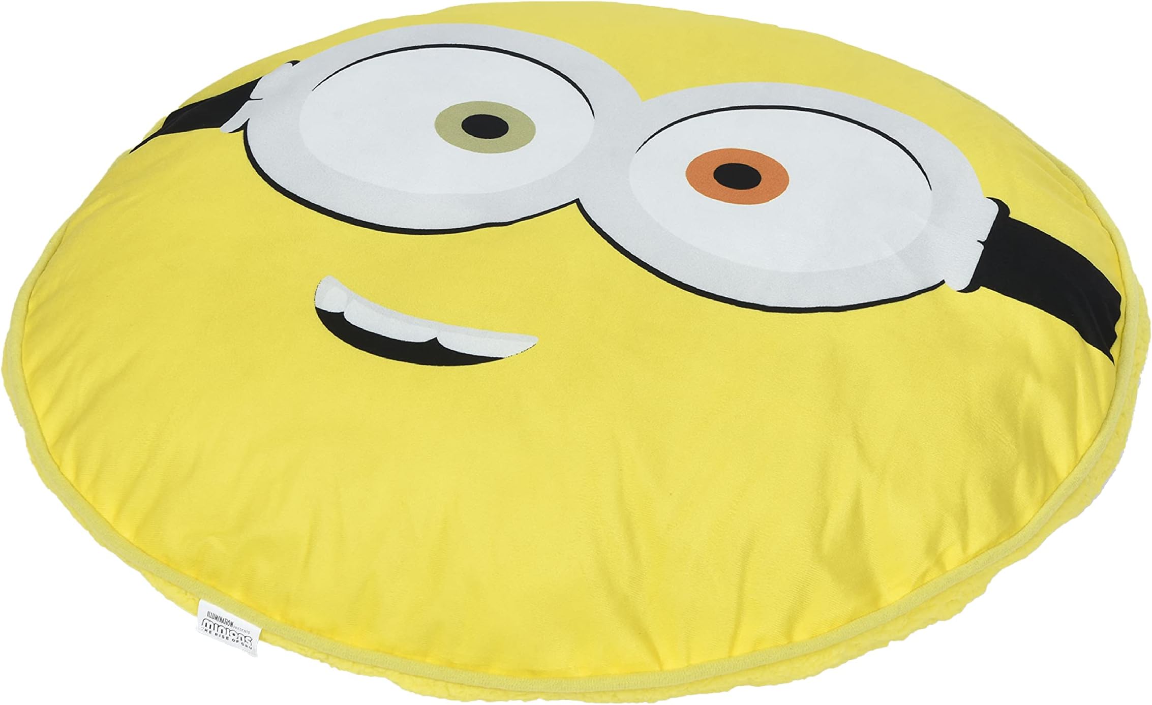 Minions Bob Face Dog Napper Bed, 27"x27"x4" |Washable Plush Dog Bed| Gifts Fans and Their Pets | Officially Licensed Pet Product from Universal Studios