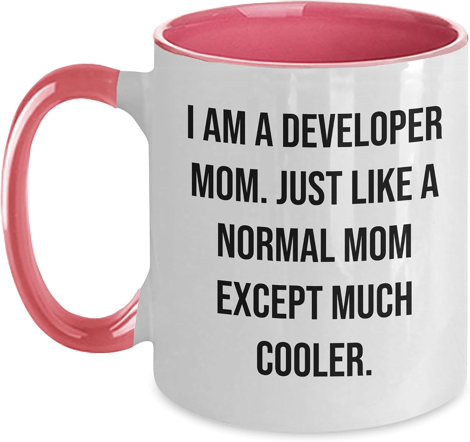 Developer Mom's Graduation Gift Idea - I Am A Developer Mom Two Tone Coffee Mug