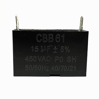 Capacitor 450VAC 15uF 15f 50/60Hz CBB61 PO SH 40/70/21 Generator