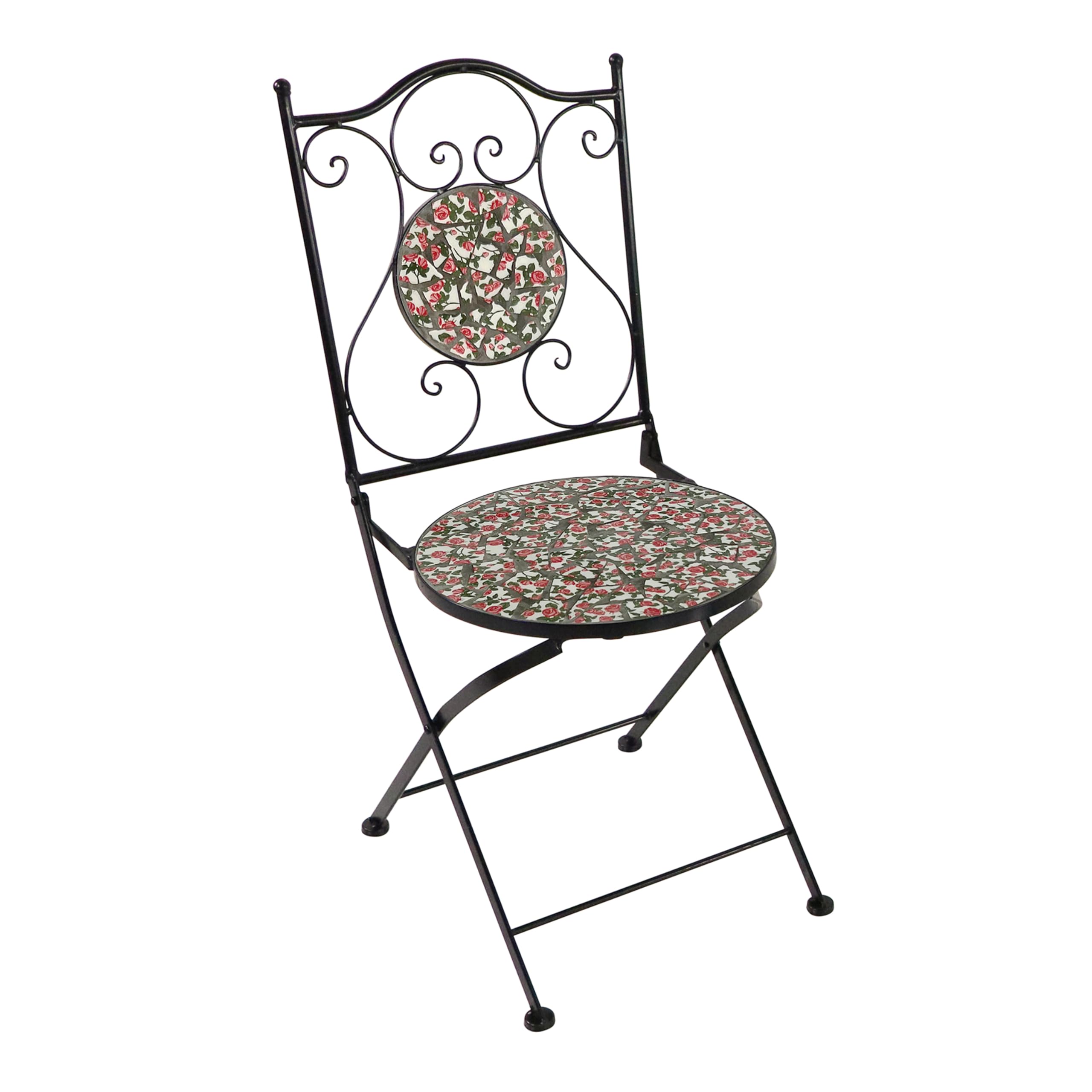AXI Amélie Table et chaises bistrot, 2 Chaises 1 Table, Ensemble Bistro Extérieur Rose Rose | Salon De Jardin Bistrot, Table Bistrot Mosaique pour Jardin/Balcon/Terrasse