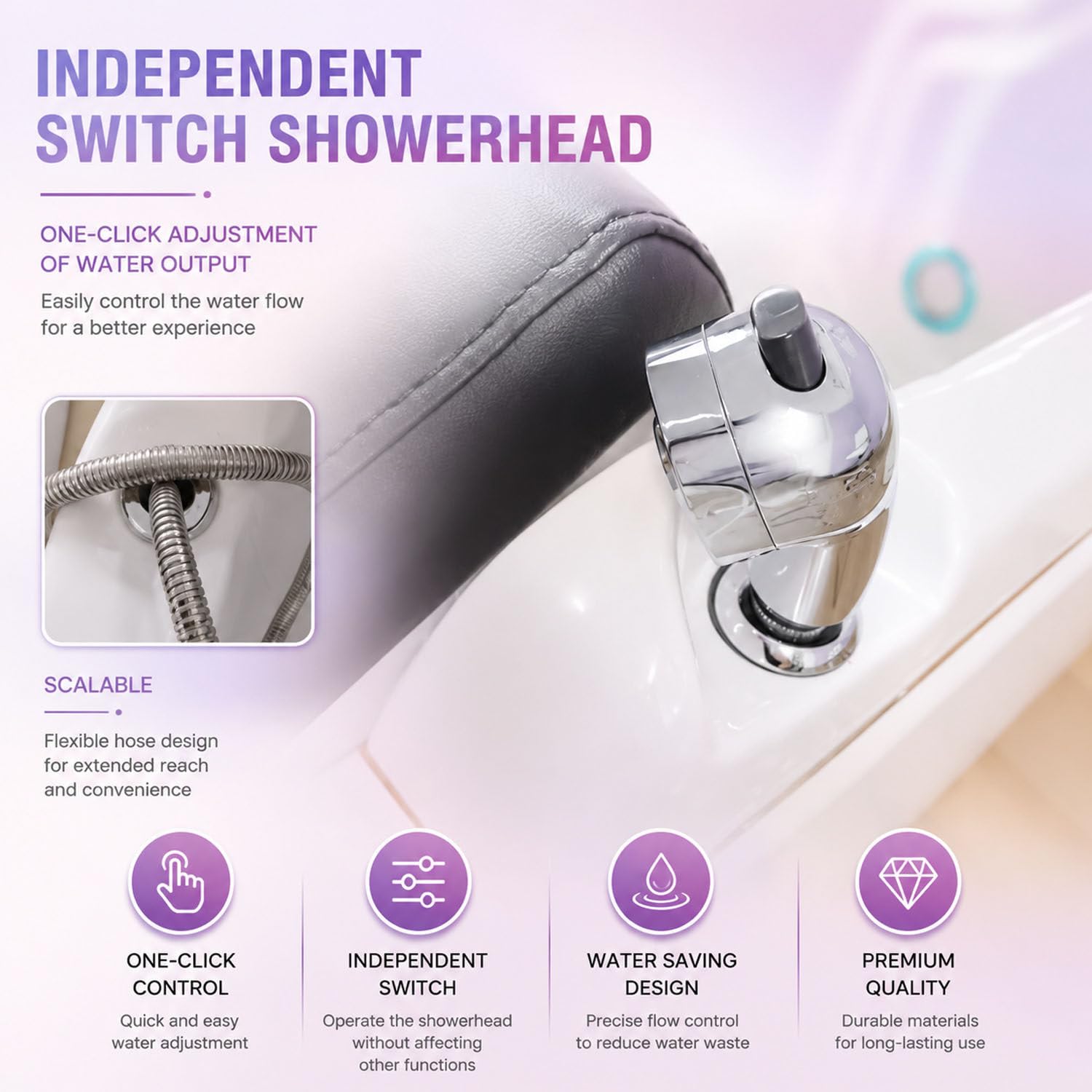 DowPie Salonowa umywalka spa do pedicure, wiele kształtów, z odpływem 220v-001 | Regulowana temperatura, wypukłości masujące i szybki odpływ – do użytku domowego i salonowego