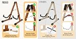 Guitar Stand,Acoustic Guitar Stand,Wood Classical Electric Guitar Stand,Foldable Bass Guitar Stand,Guitar Accessories also fit Bass,Violin,Ukulele(Rosewood)