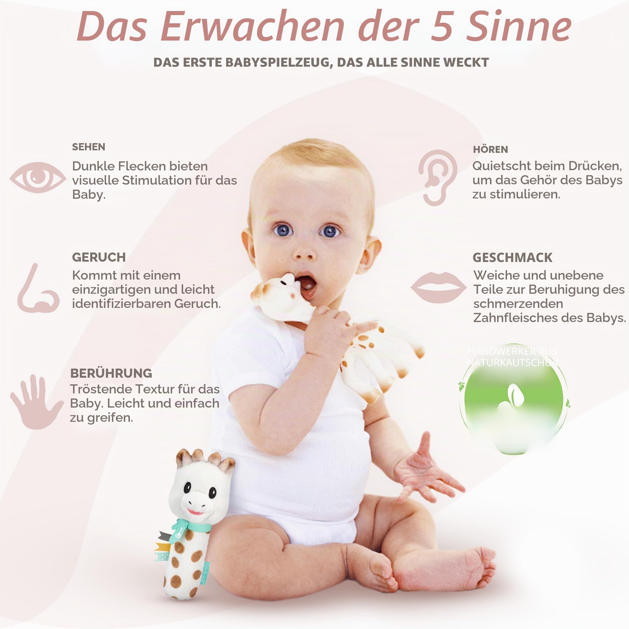 Sophie la Girafe - Geburts-Set + Quietsch-Rassel - Ab Geburt