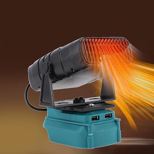 Miniatura 9 de Calentador de espacio de temperatura constante, calentador eléctrico portátil de 200 W con 2 ajustes de temperatura y puertos USB duales, apto para