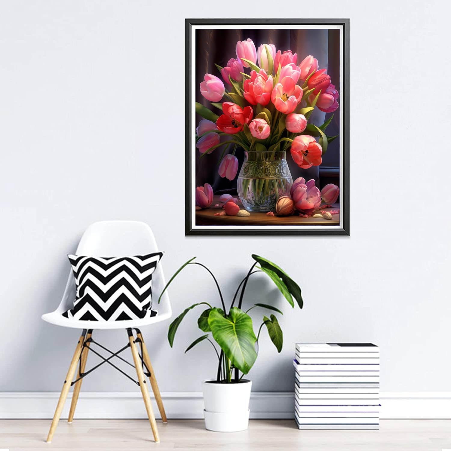 Hoobee 5D DIY Diamond Painting Tour, Diamond Painting Adulte Paysage, Peinture Diamant Diamant Painting Broderie Au Point De Croix Mosaïque Strass Décoration De La Maison 30x40cm-50