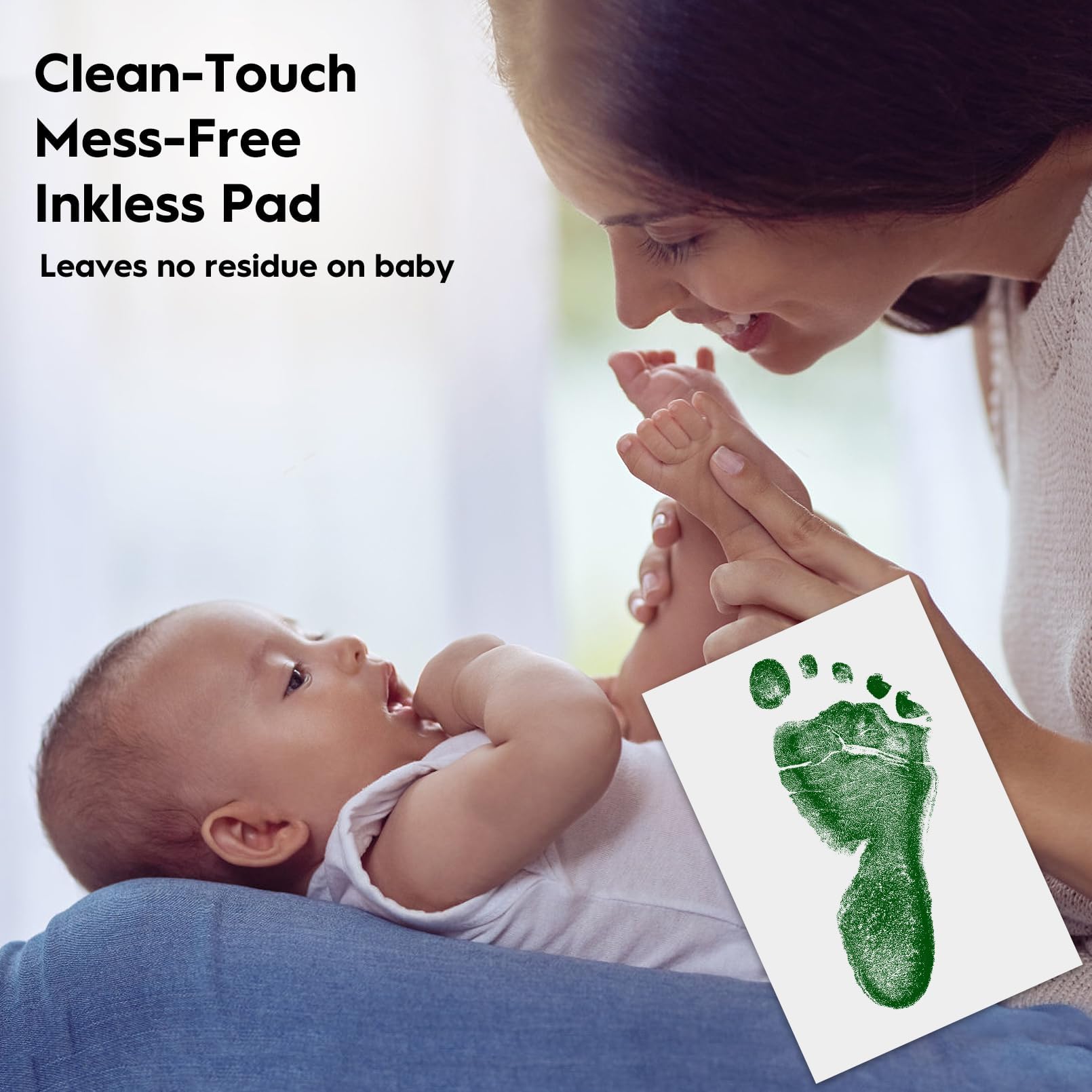TATUNER Baby Hand and Footprint Kit Inkless - Mess Free Ink Pad, Paw Print Kit for Dogs and Cats, Safe Clean Touch Ink Pads for Newborn Handprints — view 69