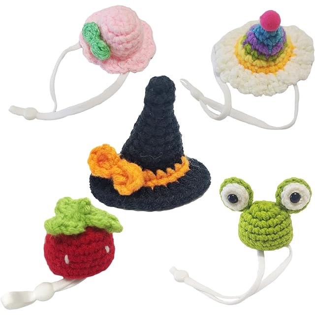 Foto 8 de 8 de Tsuchiya Gorro de conejillo de indias - Gorros pequeños de punto con correa ajustable