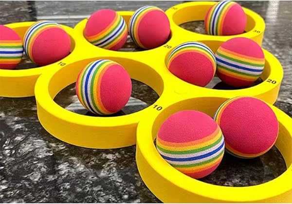 Swimming Pool Rings Toss Competition Portables Floating Targets Game for Adults Beach Parties Water Coordination Training Equipment - 5
