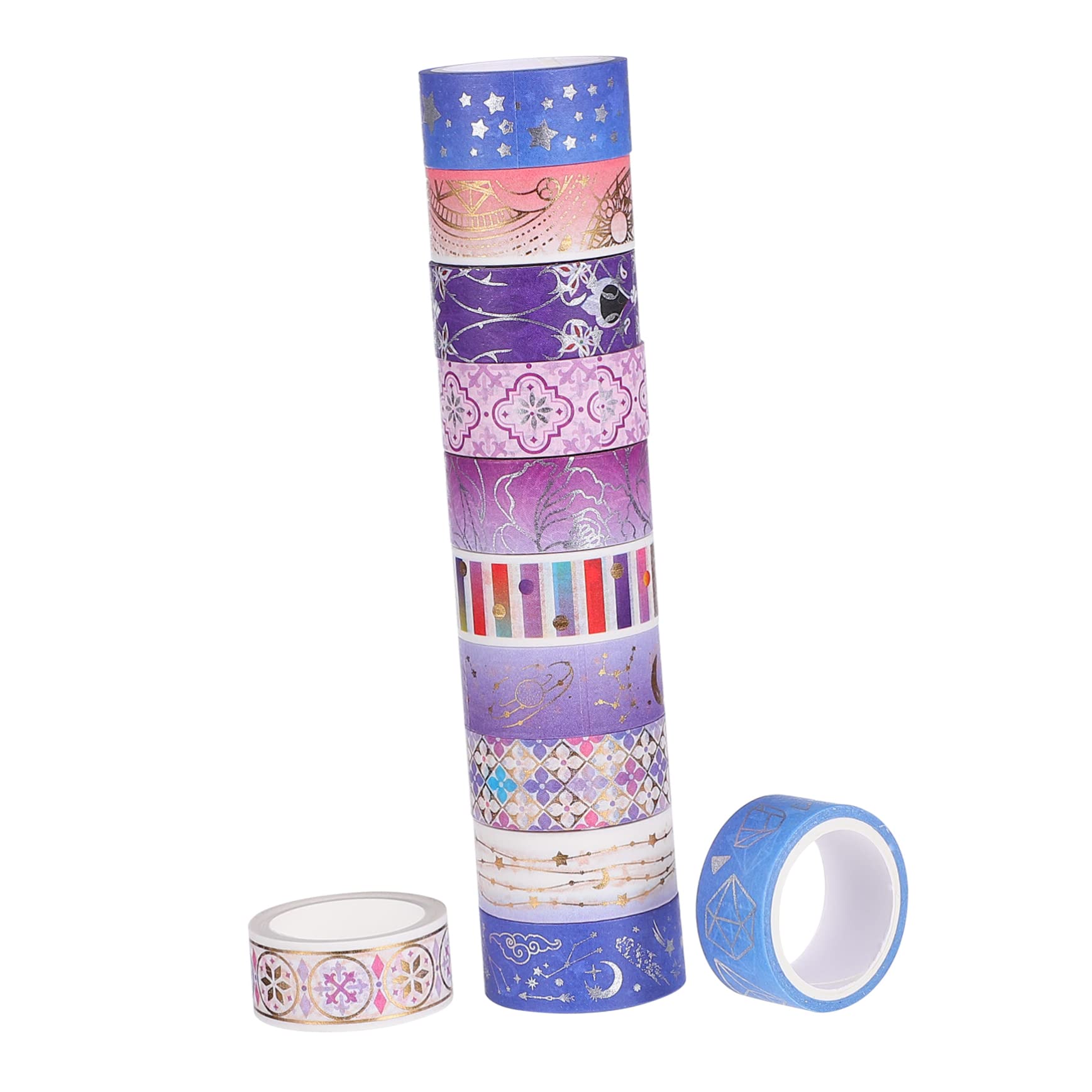 NUOBESTY 36rotoli Nastro Adesivo Washi Design Decorativo Per Scrapbooking e Fai Te Set Nastro Washi Per Decorazioni e Imballaggio e Facile Da Usare