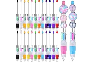 24 Pcs Multicolor Fancy Beadable Pens Set