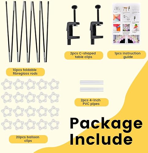 Miniatura 4 de Kit de arco de globos de mesa, marco de soporte de arco de globos para mesas de diferentes tamaños, graduación, boda, cumpleaños, baby shower,