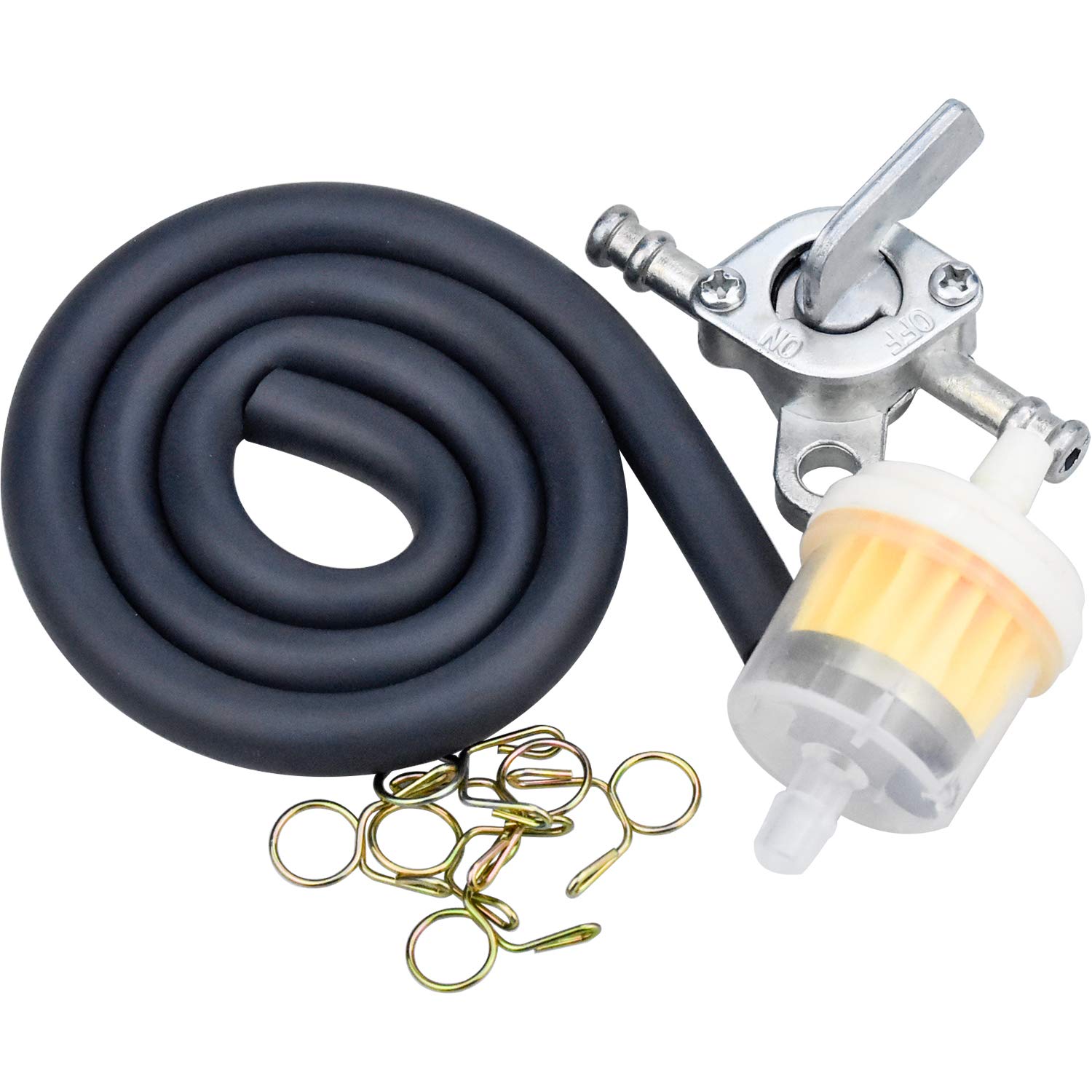 2pcs 1M Motorcycle Fuel Line Hose 5pcs Fuel Filter For Motorbike Scooter ATV Dirt Bike Petrol Pipe Fuel Gas Oil Tube 10pcs Clamp - 201355758 - View #5