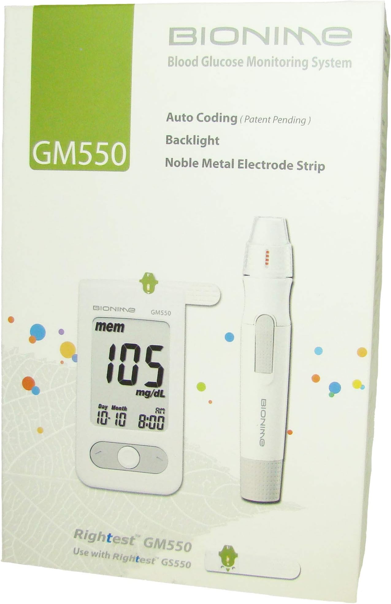 Bionime Rightest GM550 Blood Glucose Monitoring Kit