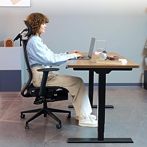 Miniatura 2 de FLEXISPOT Silla de oficina ergonómica con reposapiés, silla de computadora de respaldo alto de malla, sillas de escritorio de oficina en casa, con