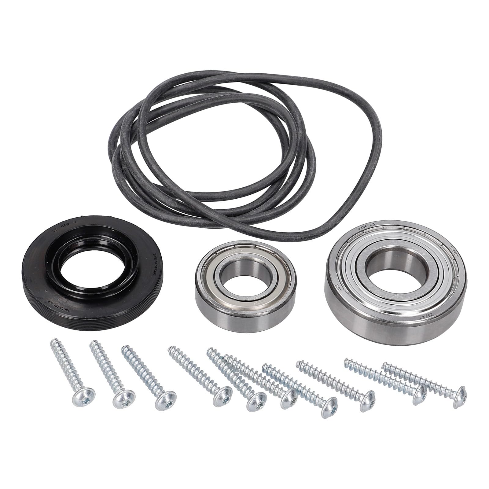 LUTH Premium Profi Parts Lagersatz kompatibel mit Bosch 00172686 Wellendichtung 35x72x10/15,2 Kugellager 6205z 6306 für Waschmaschine